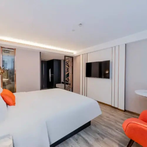 Business Double Bed Room (Mobile Screen Casting + Minibar)